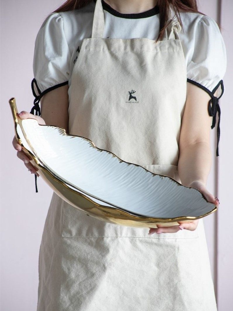 Блюдо декоративное Лист Glasar 8850