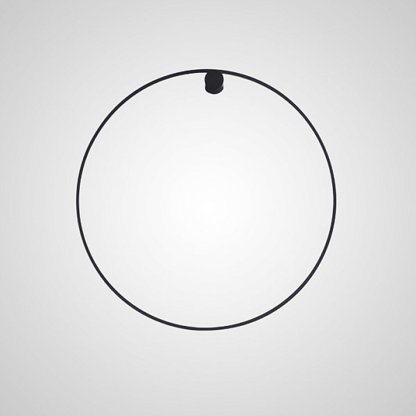 Настенный светильник WILD RING A D50 Black by ImperiumLoft