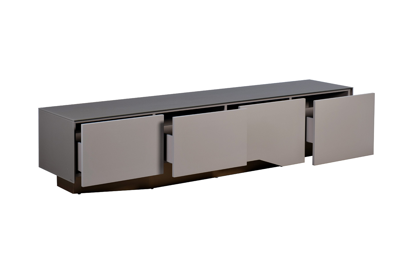 Тумба под телевизор со стеклянной столешницей Garda Decor 58DB-19011