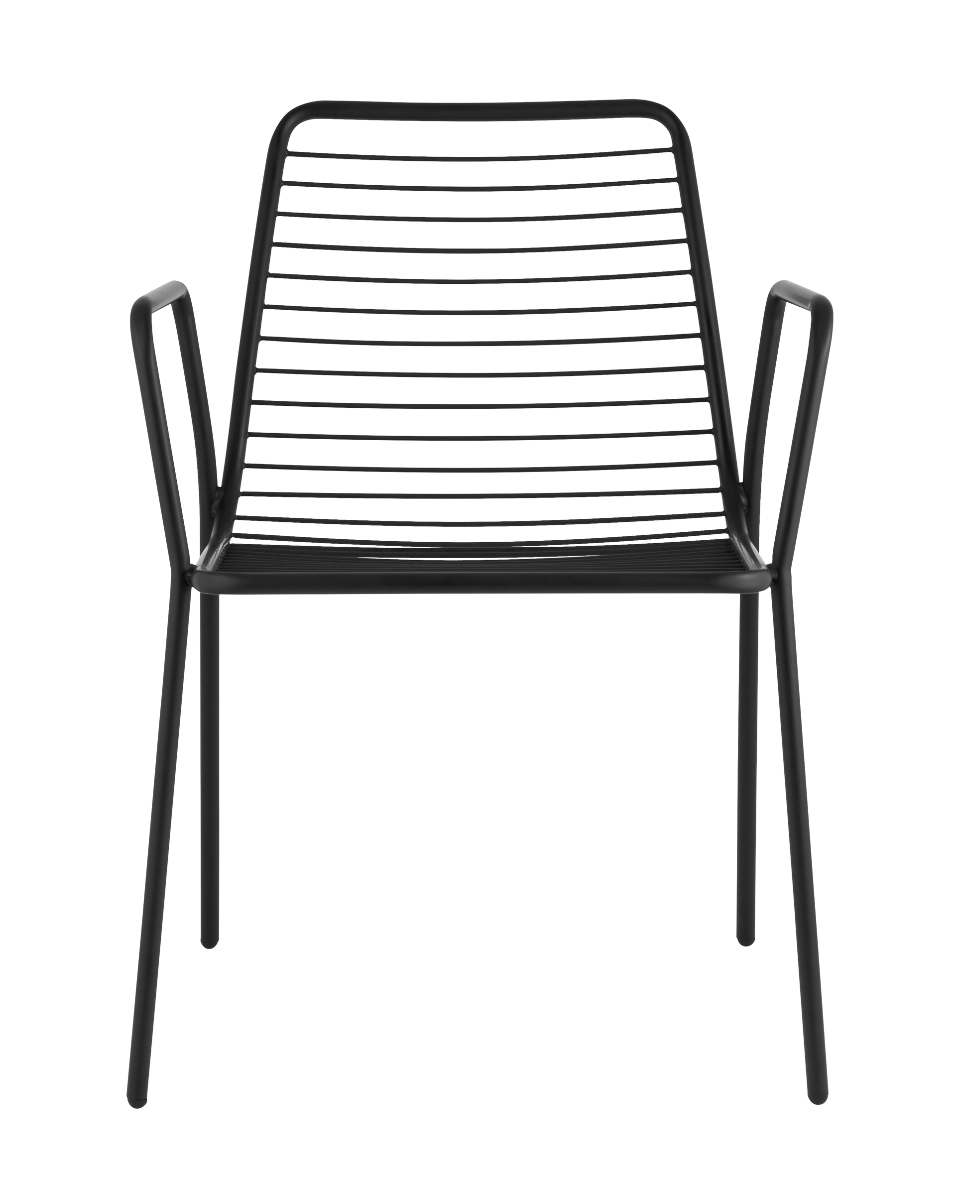 Стул с подлокотниками Дели металл черный Stool Group