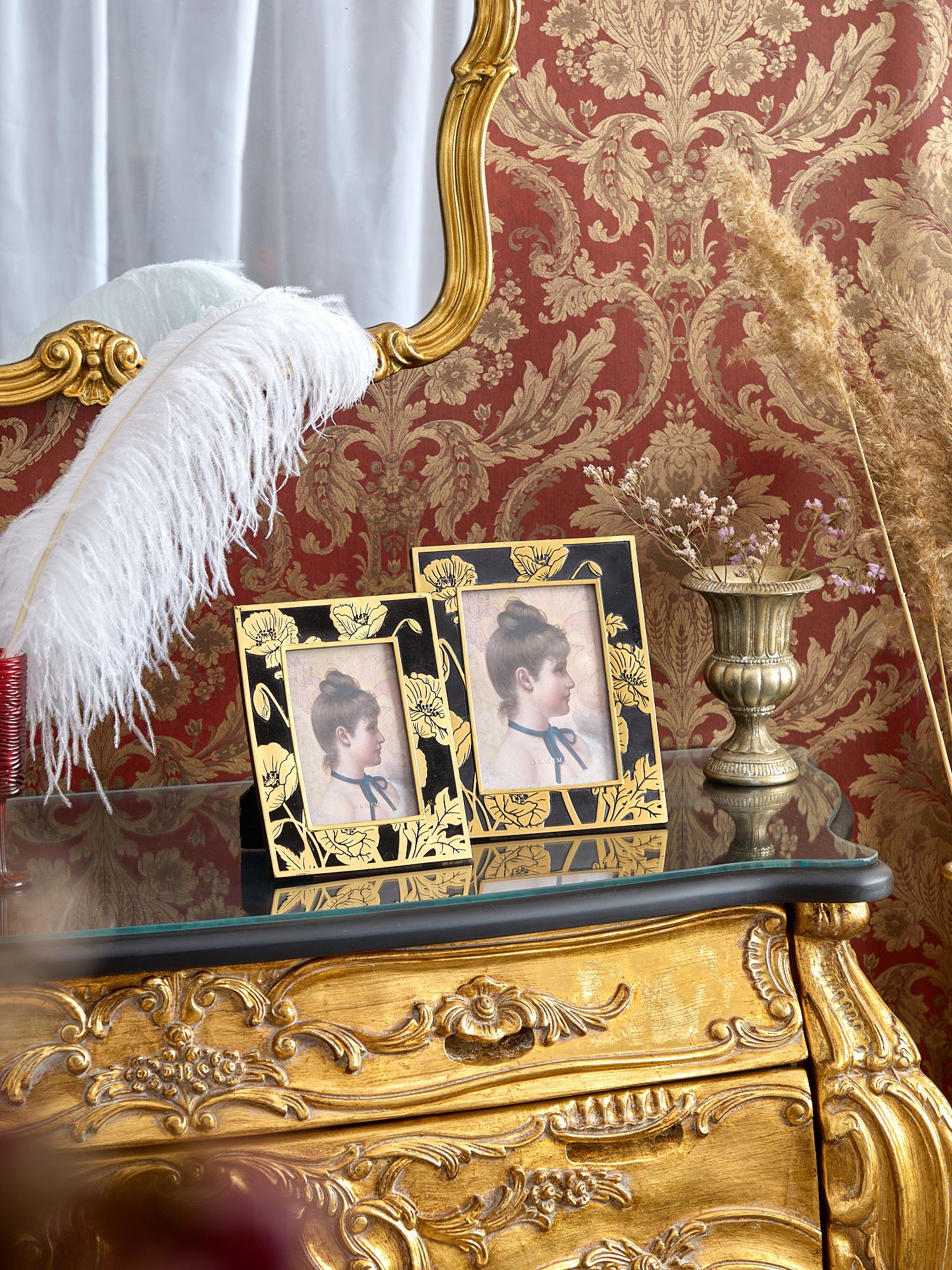 Фоторамка настольная Маки Glasar 28-532