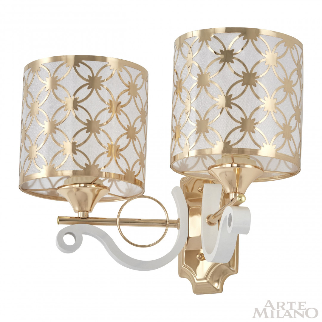 Бра с плафонами 303097/2W Wh/Gd Arte Milano
