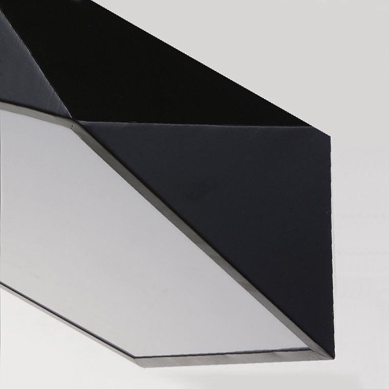 Потолочный светодиодный светильник GEOMETRIC Black D50 by ImperiumLoft