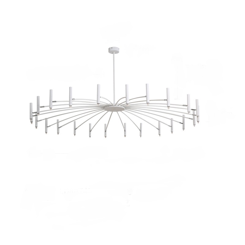 Люстра POP P40 Chandelier 24 lamps D130 Mod.A White by ImperiumLoft