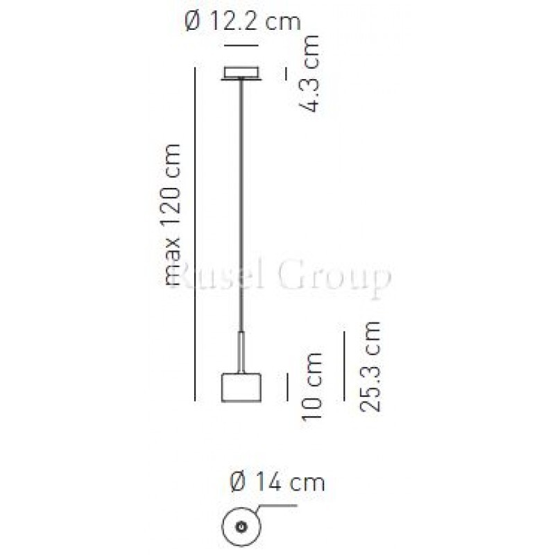 Подвесной светильник Axo Light SPILLRAY SP G