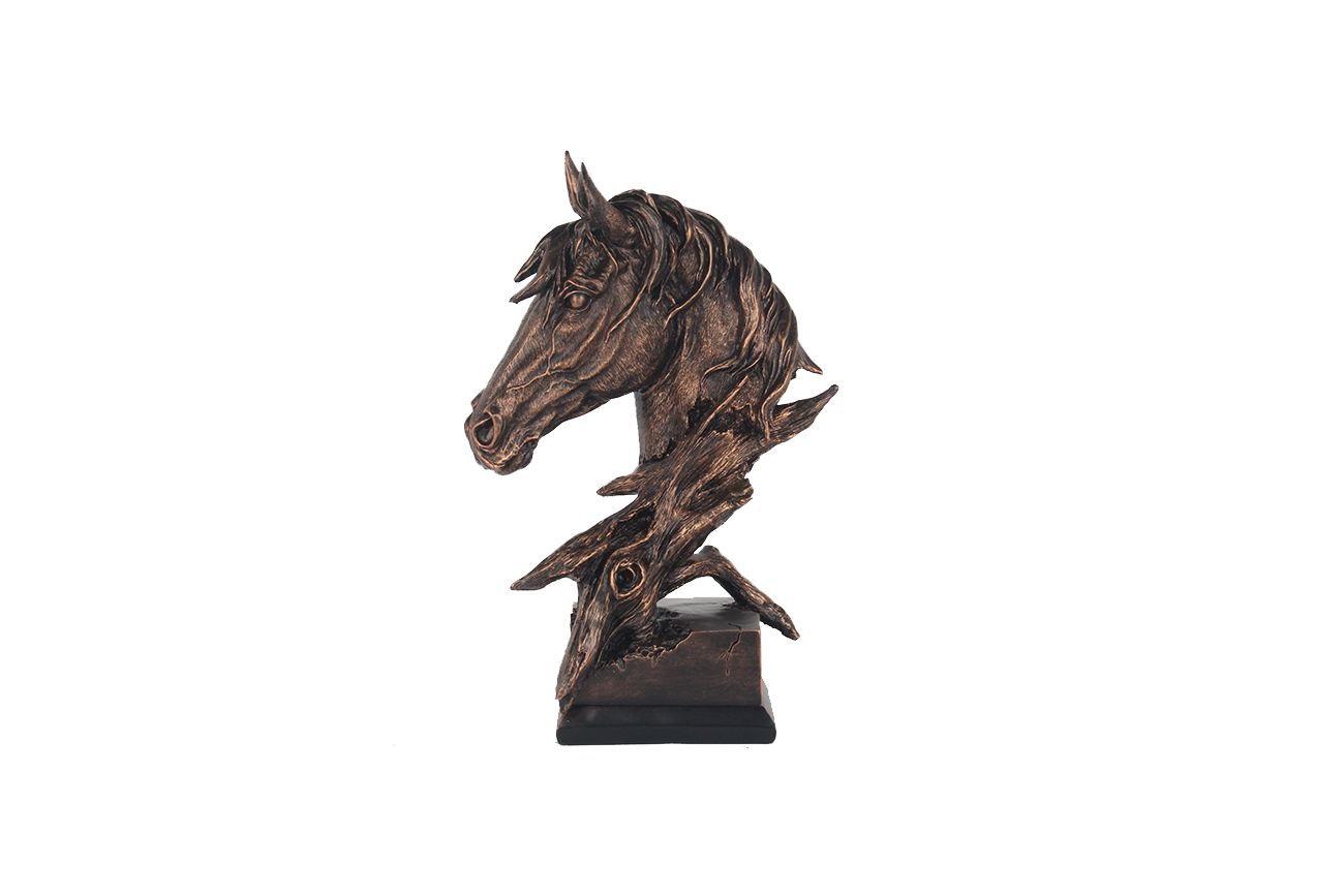 Статуэтка Голова лошади бронзовая Garda Decor TB4227