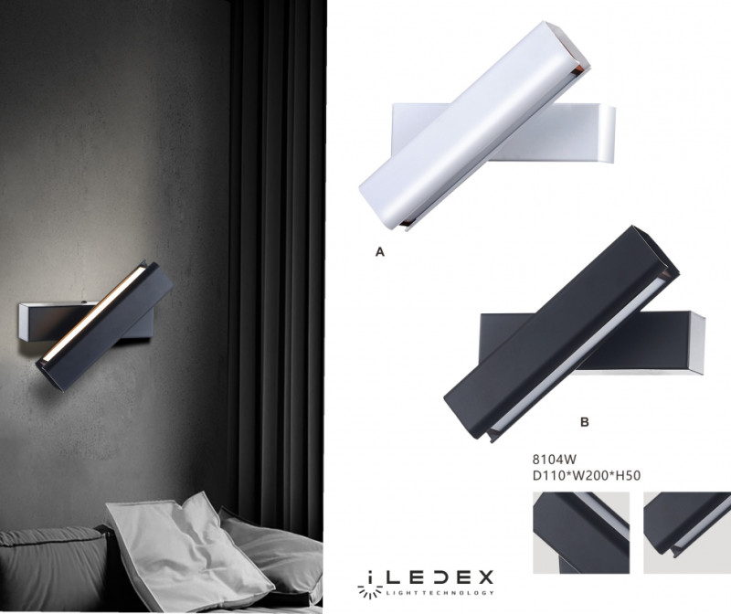Бра iLedex 8104W-10W-3000K BK