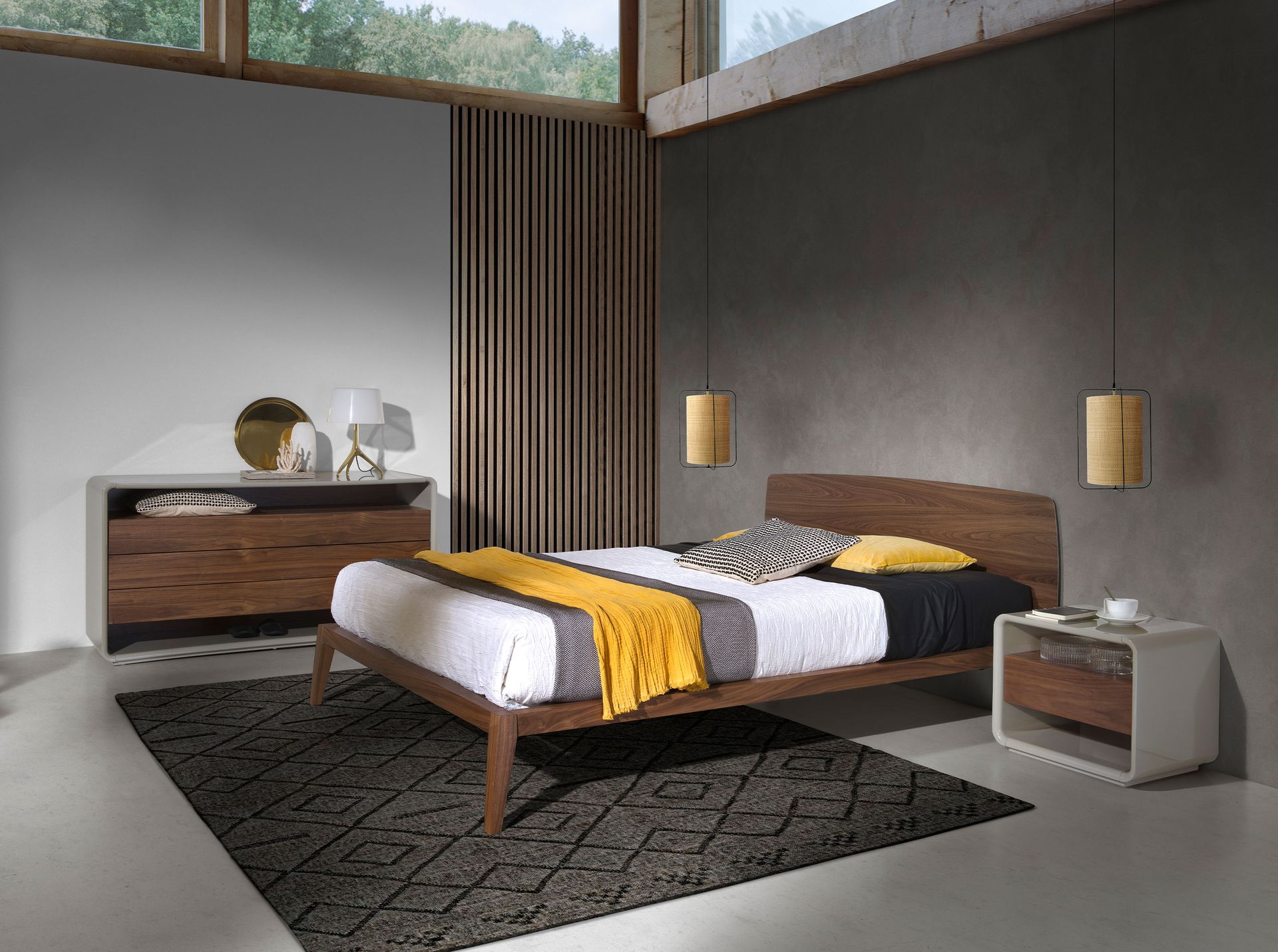 Кровать 7178/CP1506-B-160 из ореха Angel Cerda