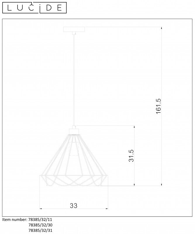 Подвесной светильник LUCIDE 78385/32/30