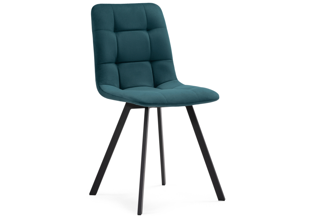 Стул Woodville Чилли морская волна / черный каркас 489706