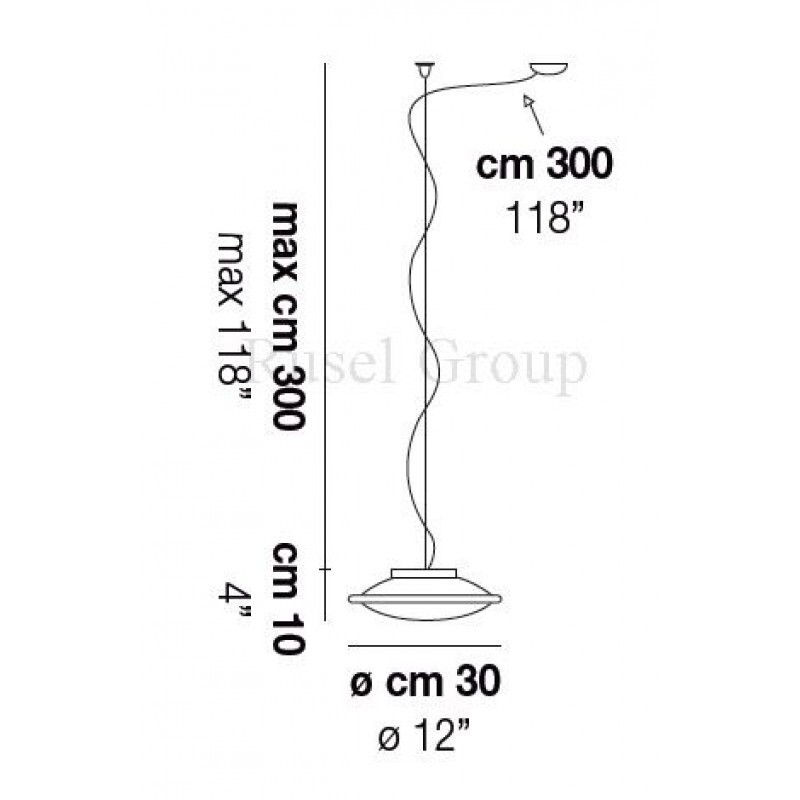 Подвесной светильник Vistosi STYLE SP 30 D1