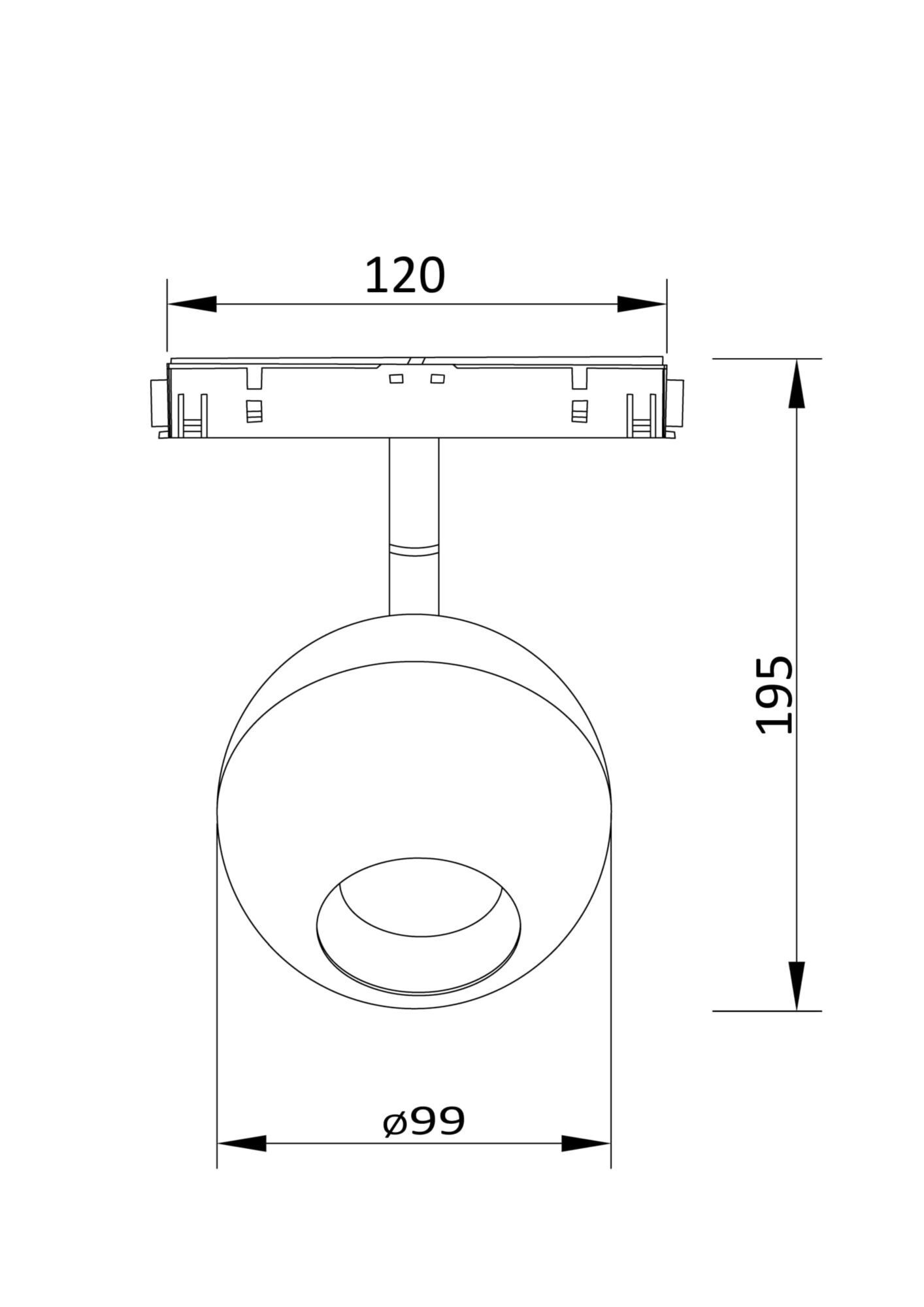 Трековый светильник Maytoni TR028-2-15W4K-W
