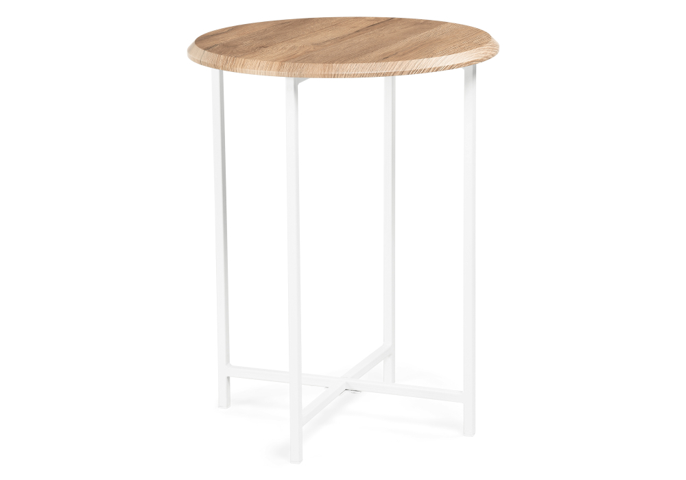 Журнальный стол Woodville Грейс дуб вотан / белый 520649