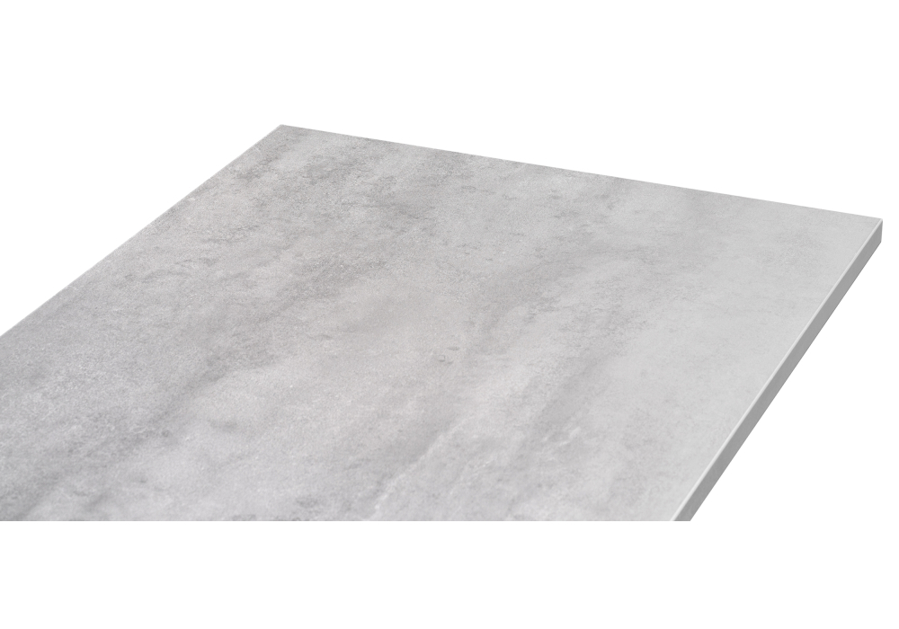 Стол деревянный Woodville Алеста Лофт 120х60х77 25 мм бетон / черный матовый 506949