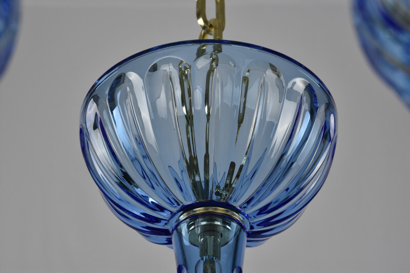 Подвесная люстра Bohemia Ivele Crystal 1311/10/200 G Aq/Aquamarime/M-1H