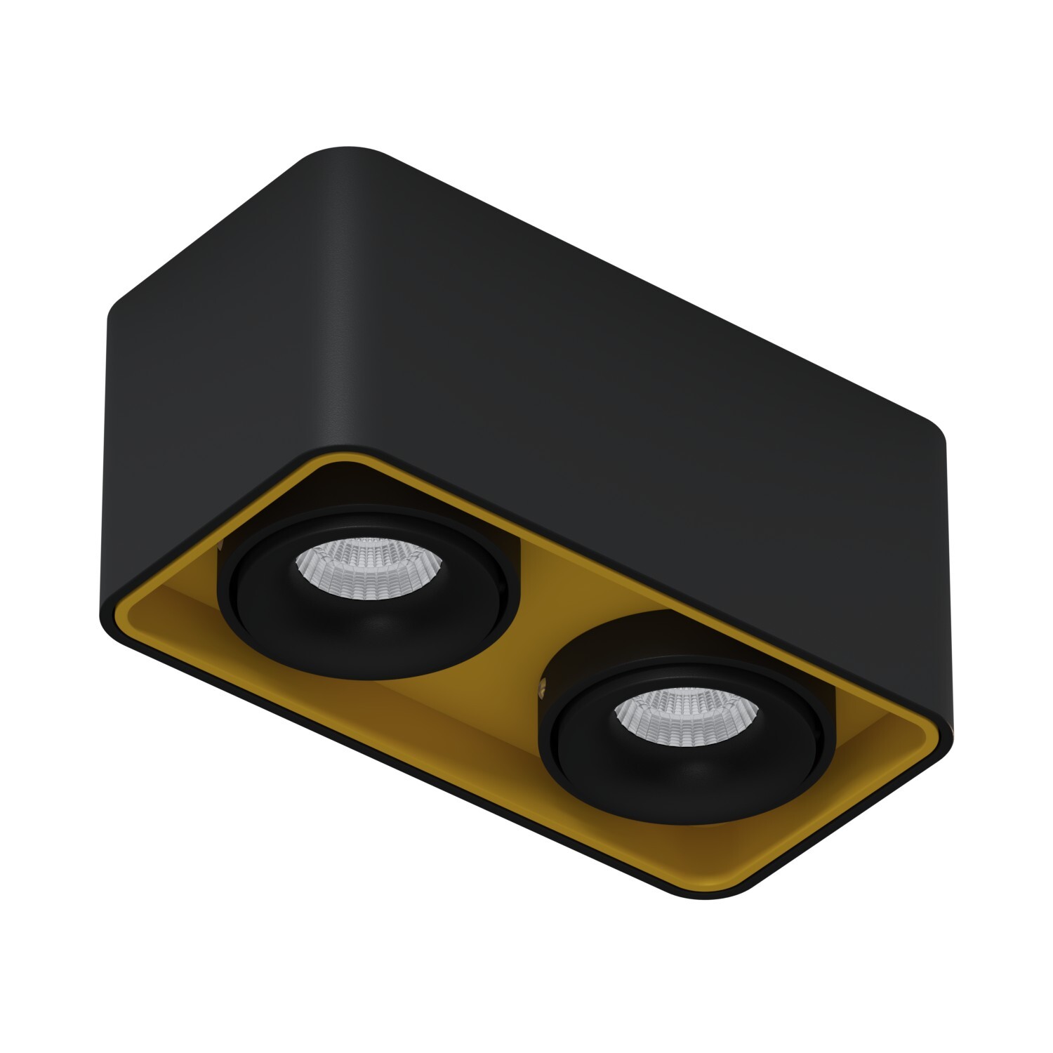 Накладной  светодиодный светильник Ledron TUBING 2 Black-Gold