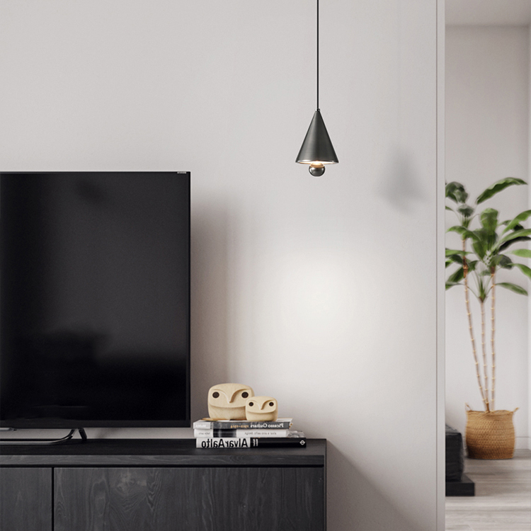 Подвесной светильник PIET СONE D Black by ImperiumLoft