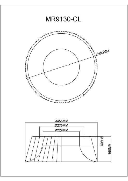 Накладной светильник MyFar MR9130-CL