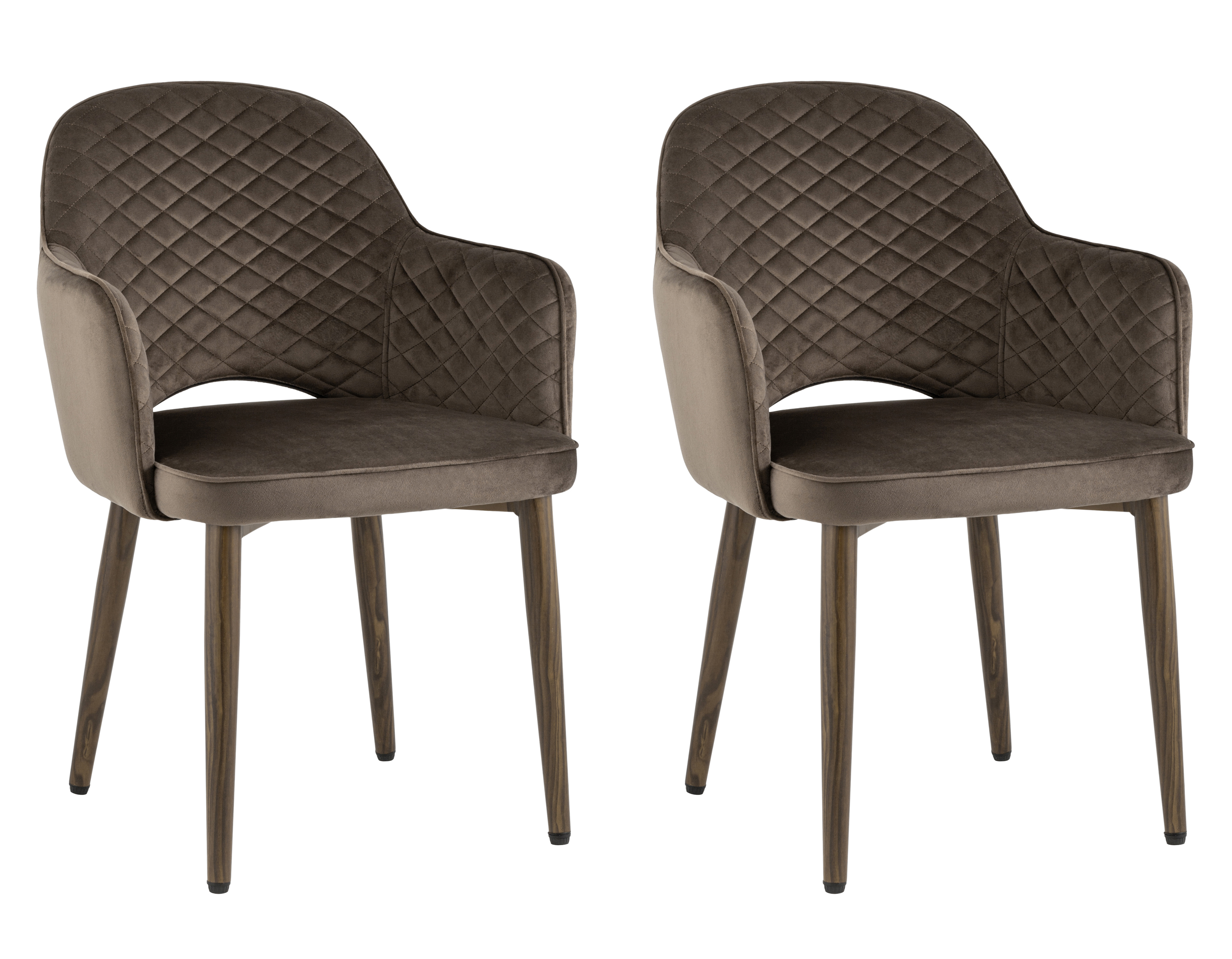 Стул Венера диамант велюр коричневый 2 шт Stool Group