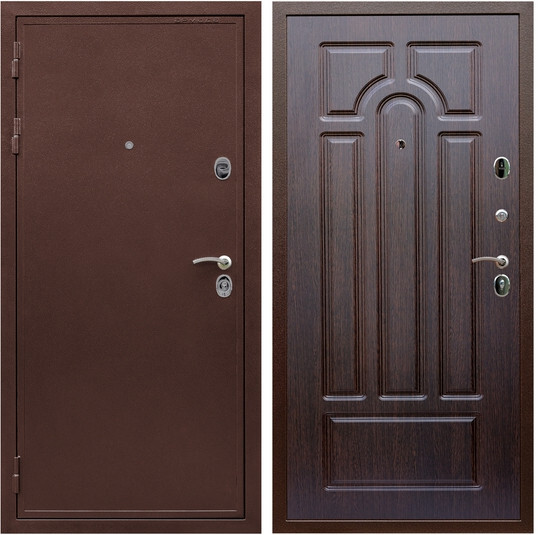 Дверь входная Graf Лондон Антик медь / МДФ 6 мм ФЛ-58 Венге