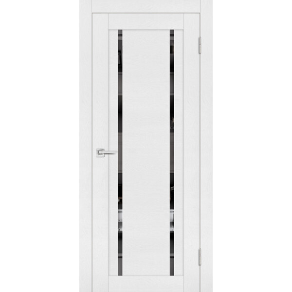 Межкомнатная дверь Graf PST-9 Зеркало тонированное белый ясень (2000 х 900)