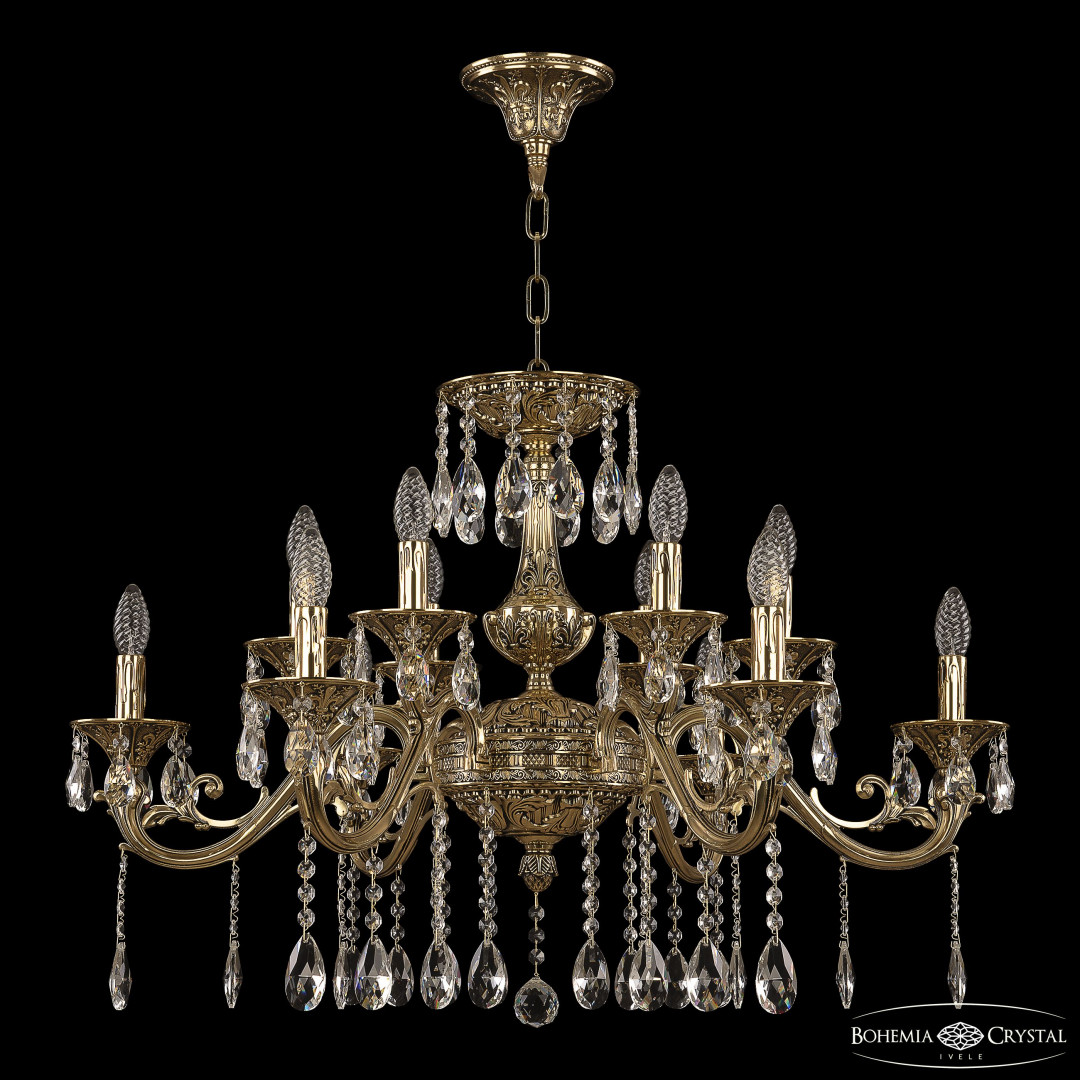 Люстра бронзовая 70123/12/320 A GB Bohemia Ivele Crystal