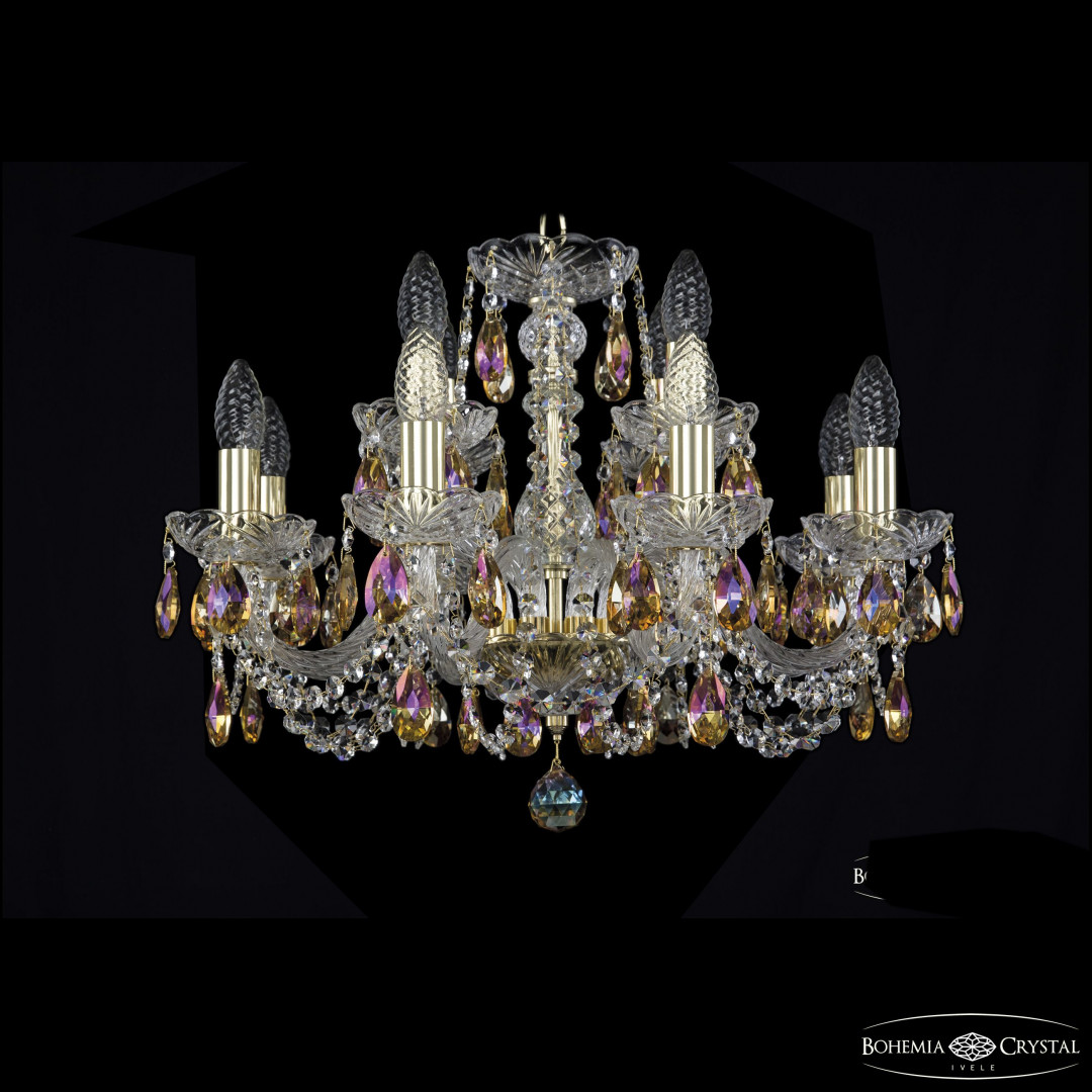 Люстра хрустальная 1402/8+4/195 G K777