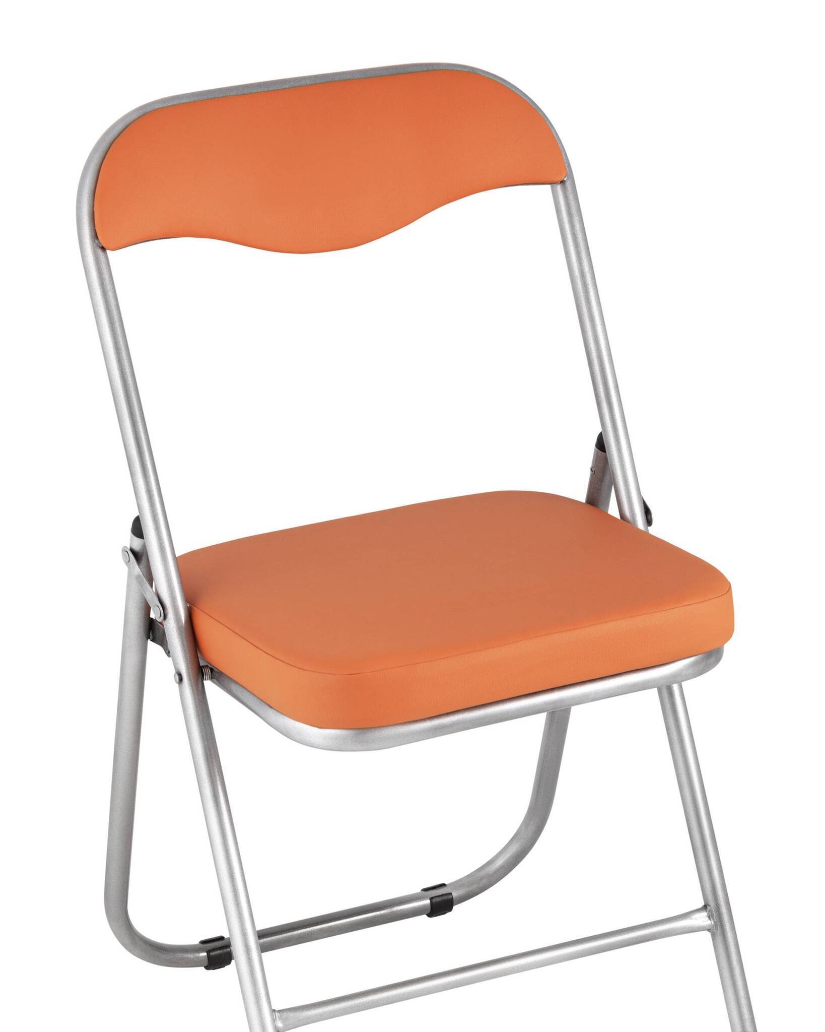 Стул складной ДЖОН металлик, оранжевый Stool Group