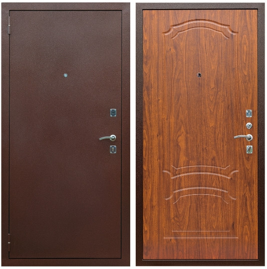 Дверь входная Graf Эконом Антик медь / МДФ 6 мм ФЛ-140 Морёная береза