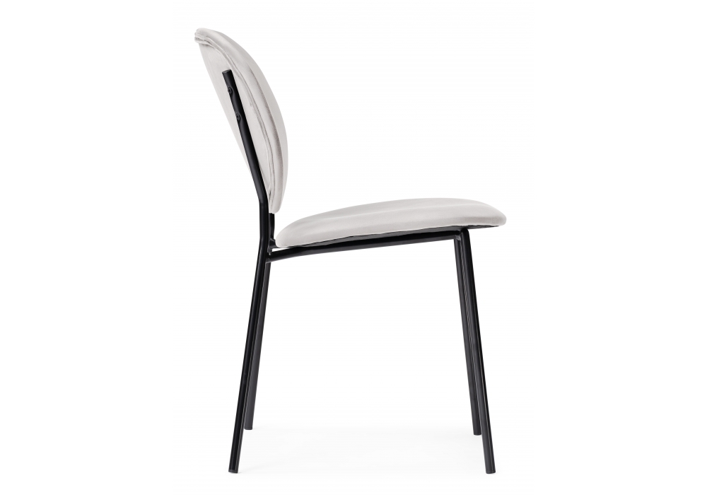 Стул Woodville Саранда серый / черный глянец 494362