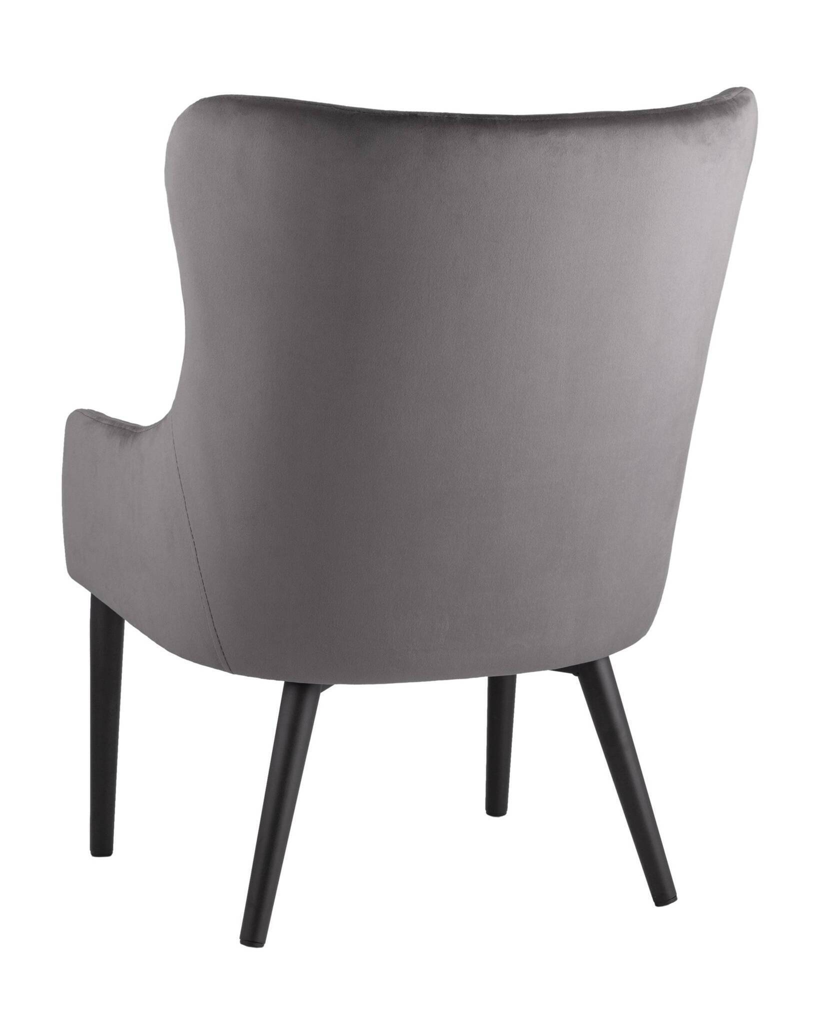 Кресло Ститч велюр серый Stool Group