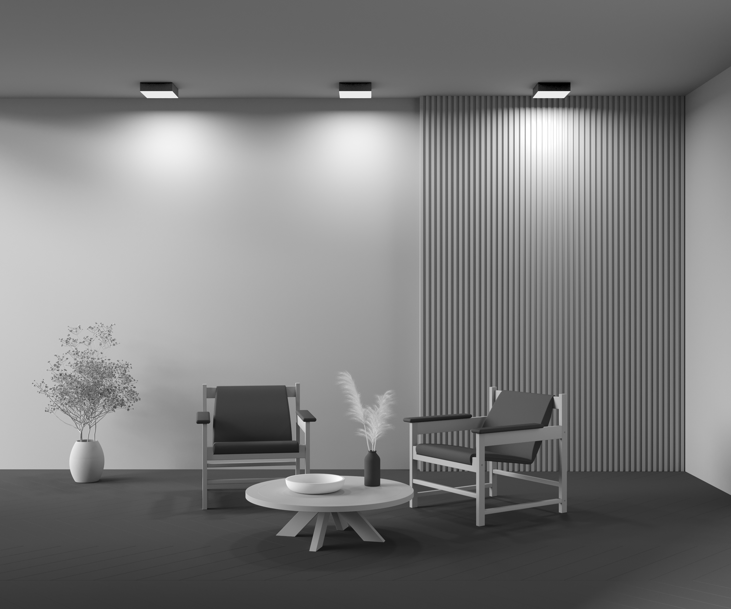 Потолочный светильник Technical C032CL-24W4K-SQ-B