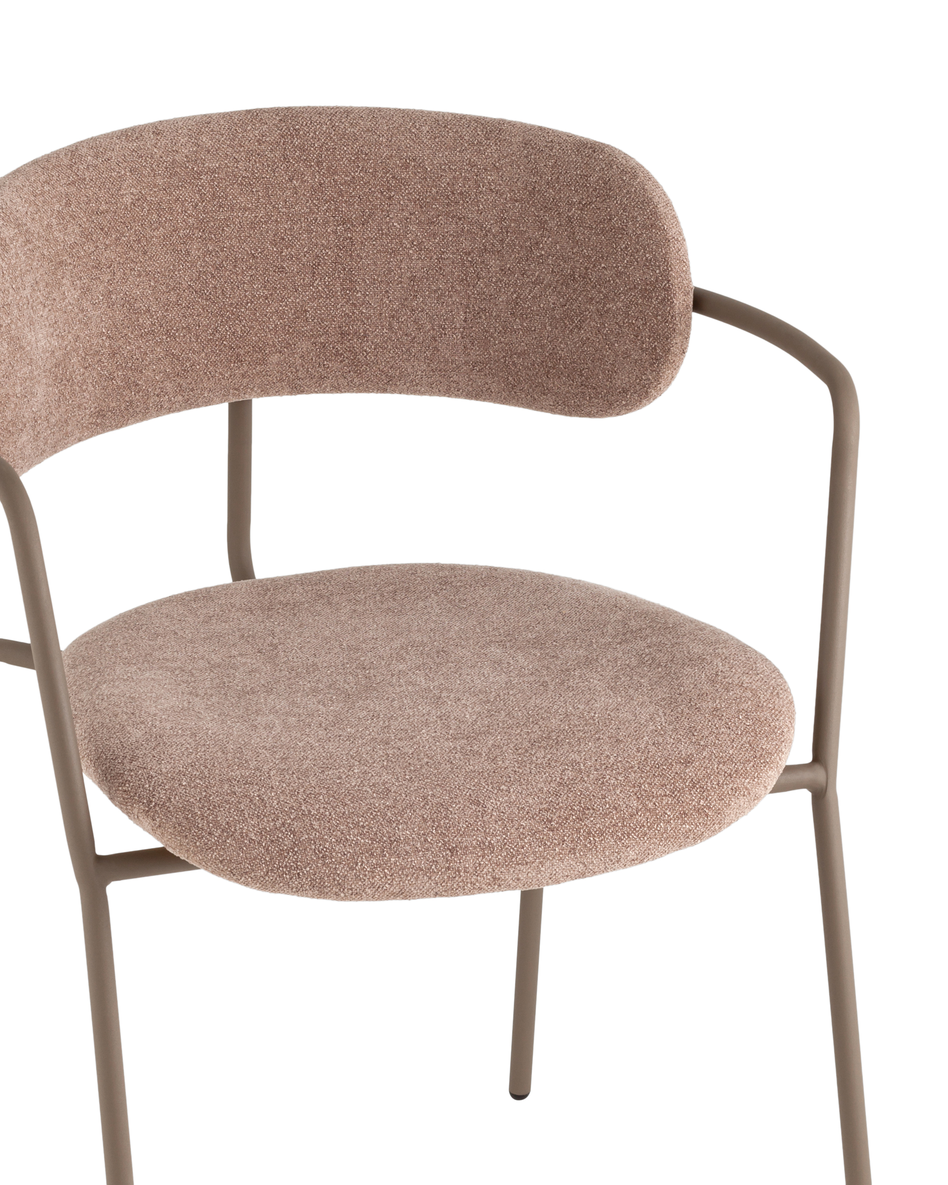 Стул Дженни букле бежевый каркас бежево-серый матовый Stool Group