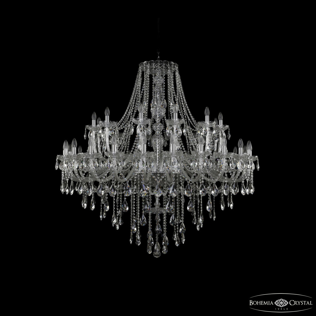 Люстра хрустальная 1415/24+12/530 Ni