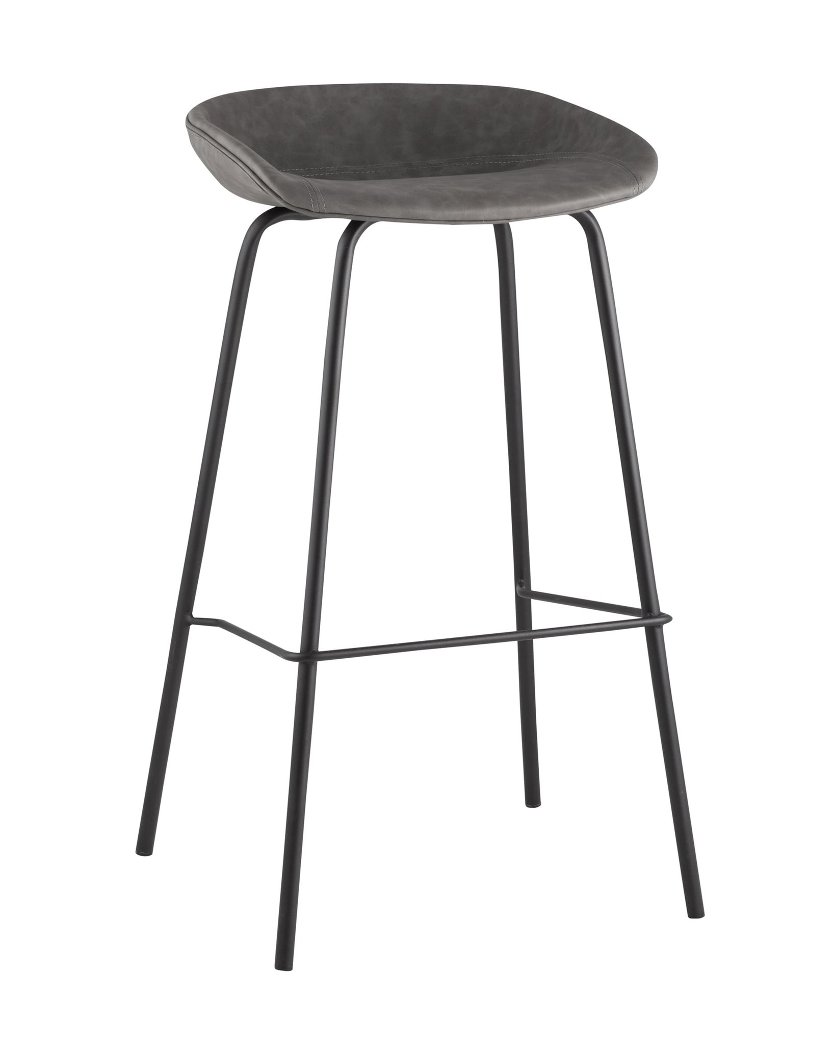 Стул барный Beetle Lite PU серый Stool Group