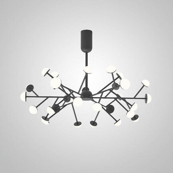 Потолочная люстра HILVI D88 Black by ImperiumLoft