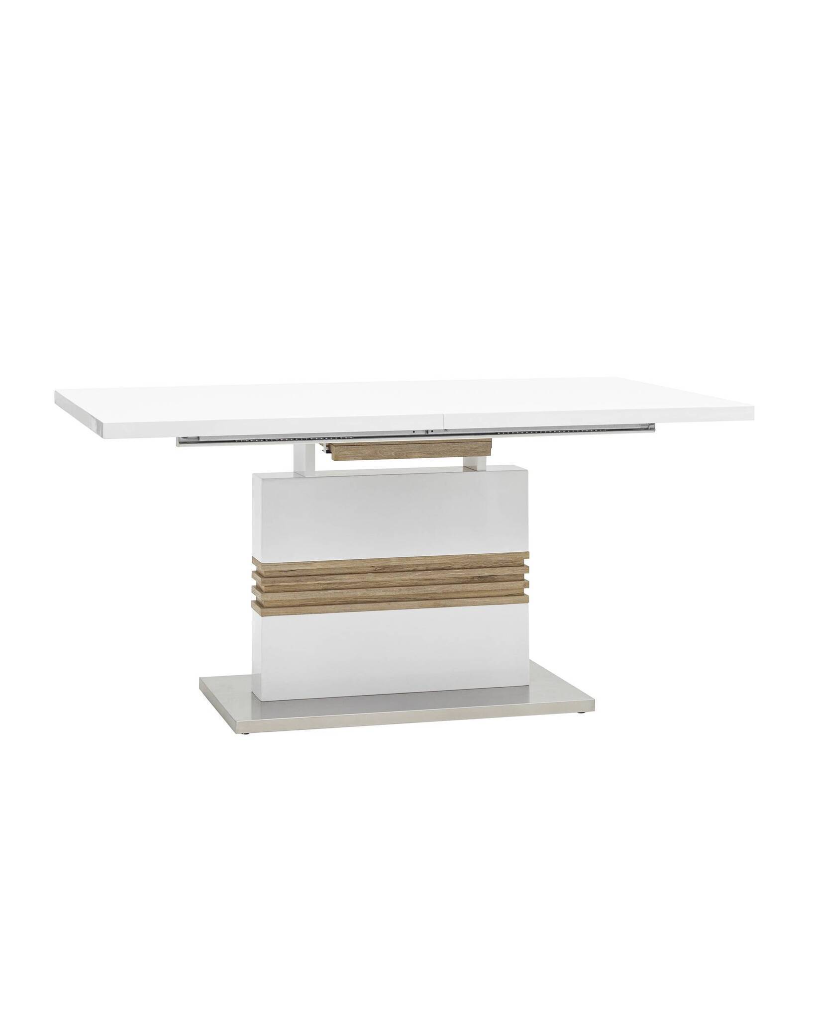 Стол обеденный Тампа раскладной 160-200*90 глянцевый белый Stool Group