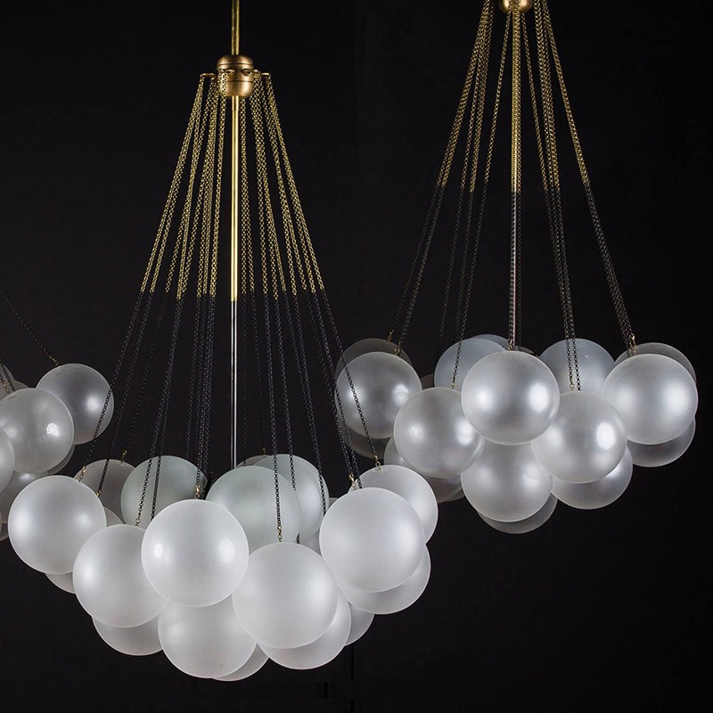 Люстра подвесная AGDA 20 черный by ImperiumLoft