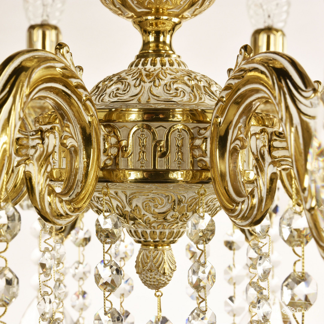 Люстра бронзовая с хрусталём 71101/8/175 B GW