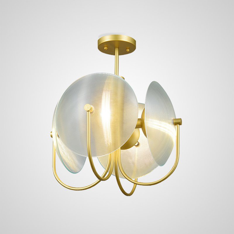 Подвесная люстра REFLEX-B Золото, Прозрачный by ImperiumLoft