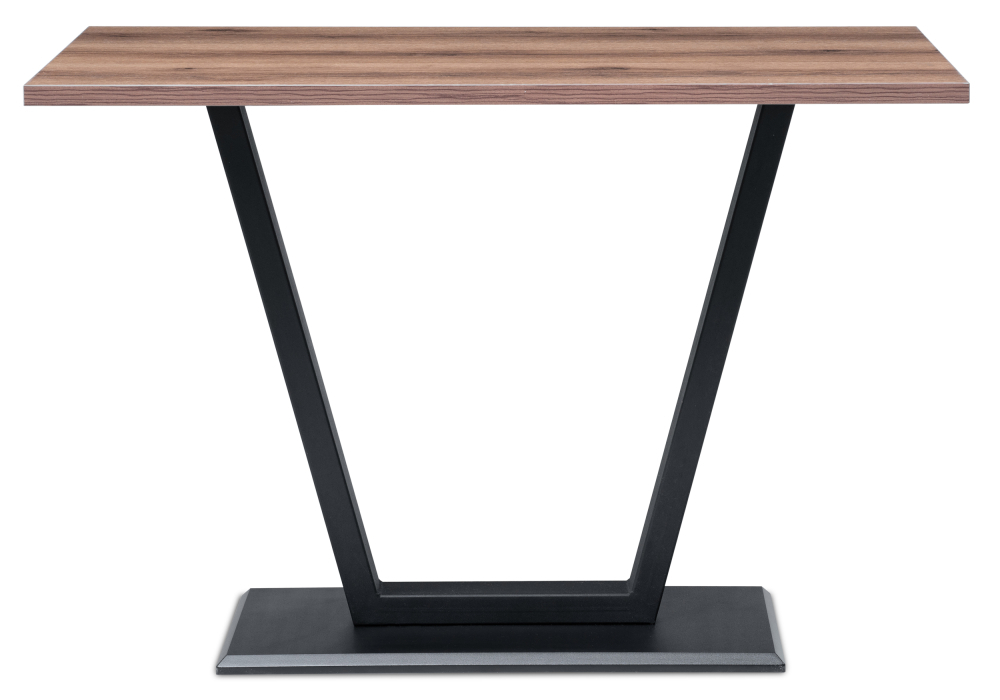 Стол деревянный Woodville Мичиган Лофт 110х70х74 25 мм дуб делано темный / черный матовый 515299