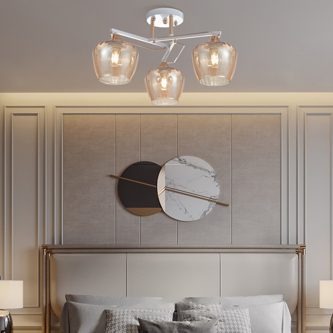 Люстра с плафонами 329508/3 WH+FG Arte Milano