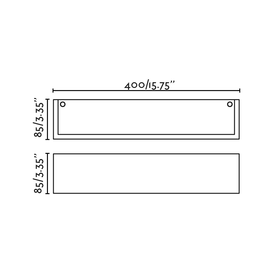 MILO Настенный светильник белый 2xE14 400mm Faro