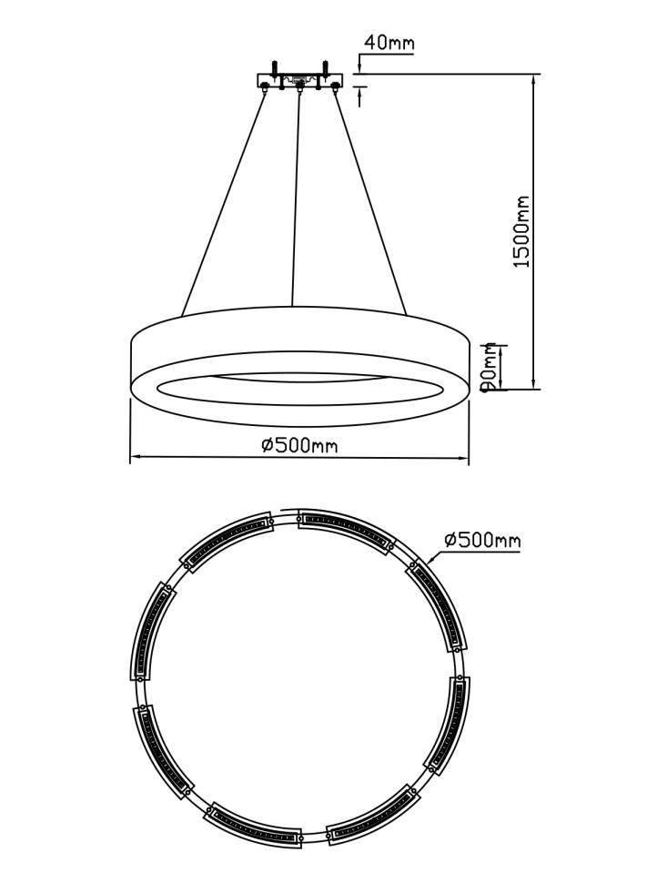 Люстра подвесная Fluorite FL1069-5P