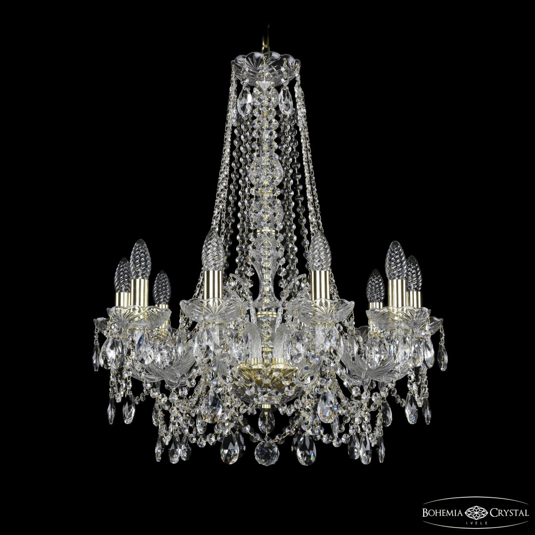 Люстра хрустальная 1411/10/195/h-70 G