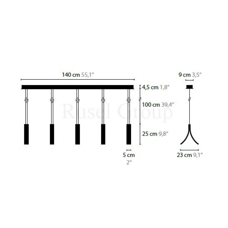 Подвесной светильник ILFARI STREAM H5 13730