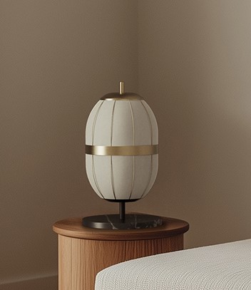 Настольная лампа Pull Matt black/Aged gold Aromas del Campo