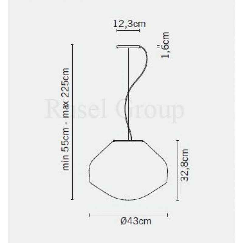 Подвесной светильник Fabbian Aerostat F27 A55 01