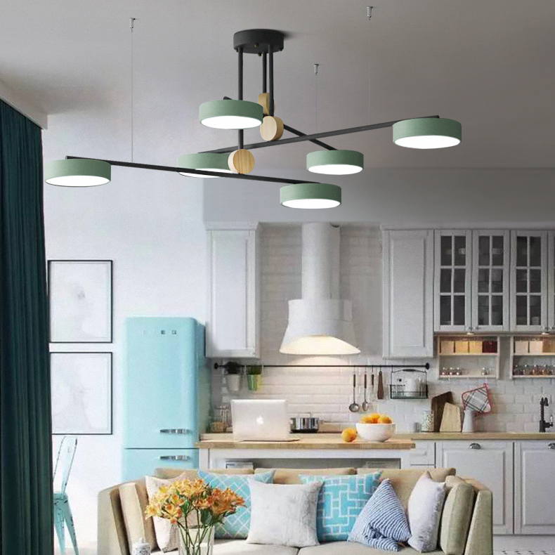 Люстра на штанге TECHNUM COLOR LED Grey by ImperiumLoft