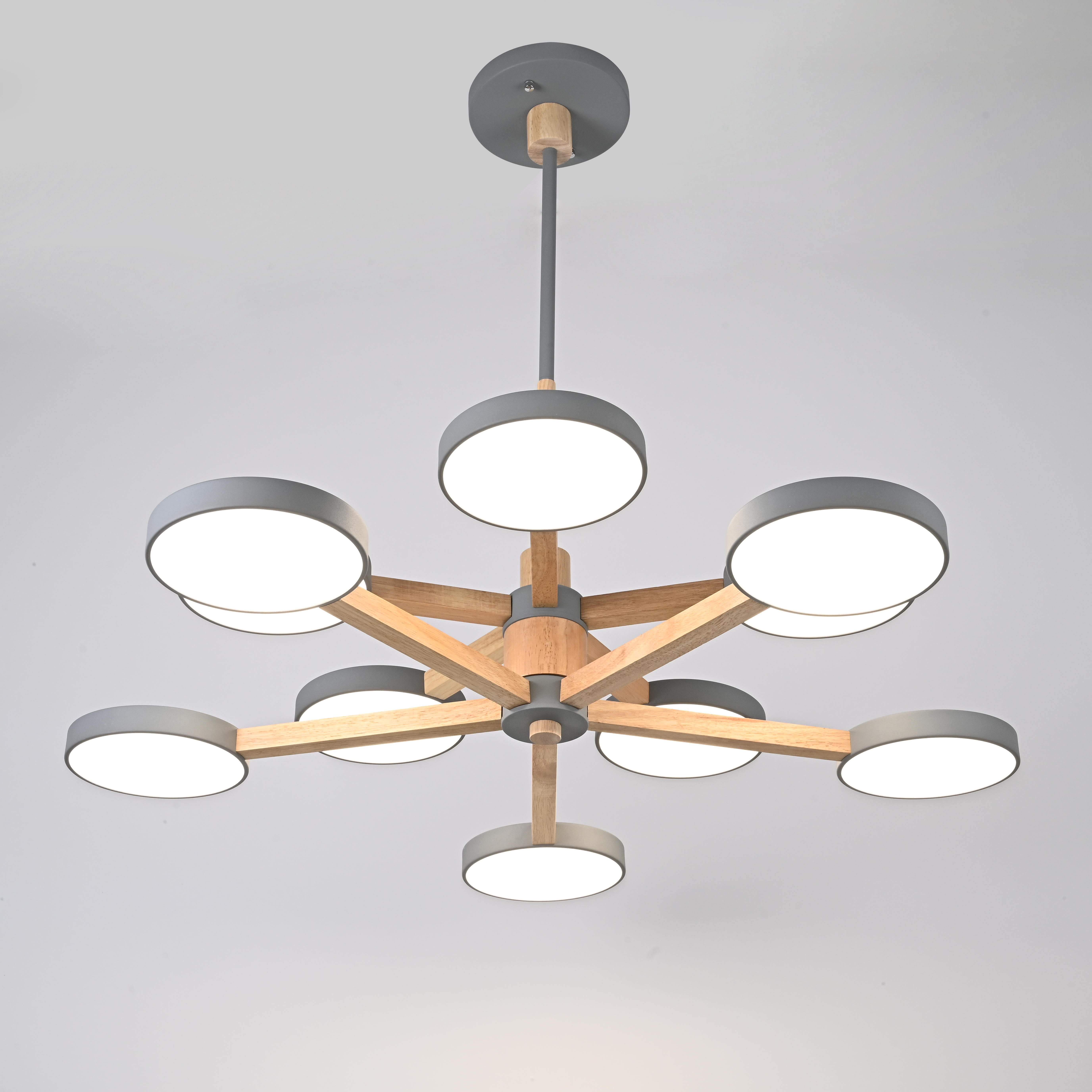 Подвесная люстра TURNA DBL L10 Gray by ImperiumLoft